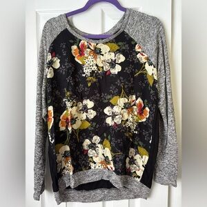 Kut from Kloth- (Large) Floral Shirt Sweater light weight